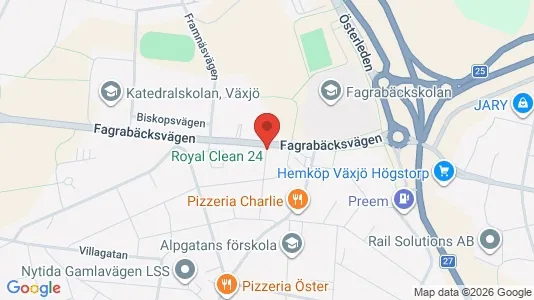 Apartments for rent i Växjö - kort over placeringen