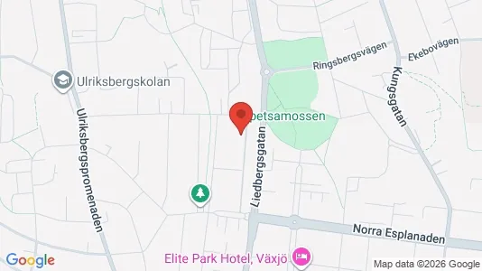 Apartments for rent i Växjö - kort over placeringen