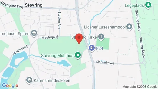 Apartments for rent i Støvring - kort over placeringen