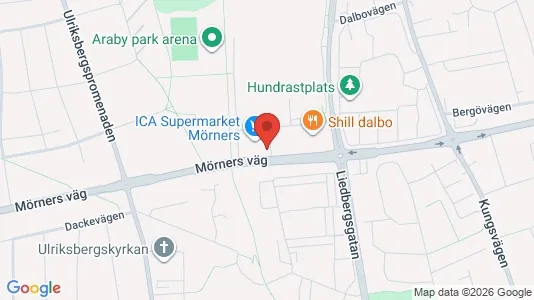 Apartments for rent i Växjö - kort over placeringen