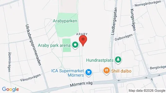 Apartments for rent i Växjö - kort over placeringen