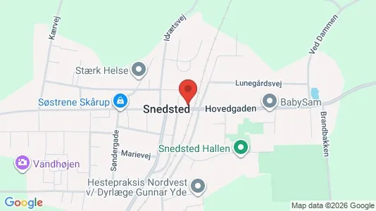 Apartments for rent i Snedsted - kort over placeringen