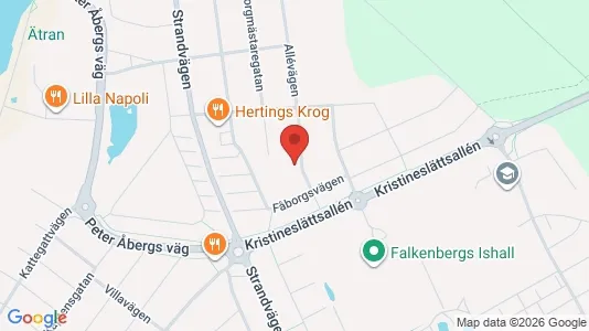 Apartments for rent i Falkenberg - kort over placeringen