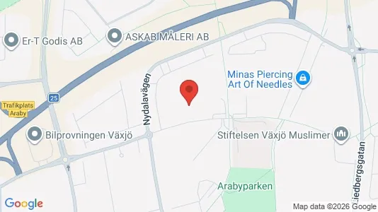 Apartments for rent i Växjö - kort over placeringen