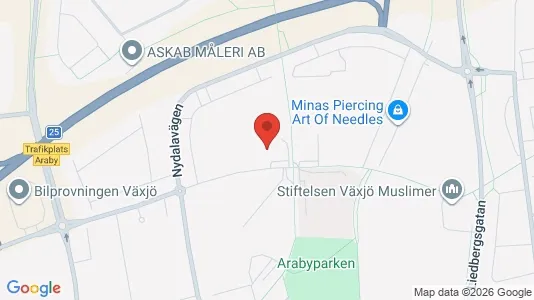 Apartments for rent i Växjö - kort over placeringen