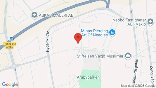 Apartments for rent i Växjö - kort over placeringen