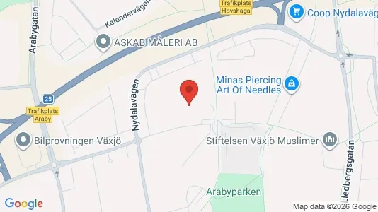 Apartments for rent i Växjö - kort over placeringen