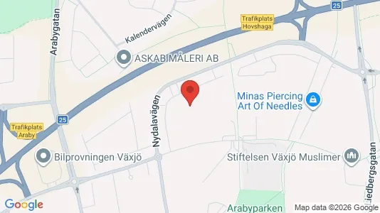 Apartments for rent i Växjö - kort over placeringen