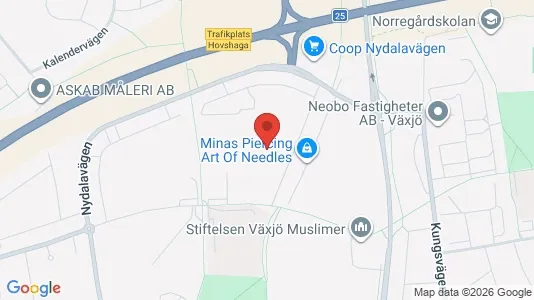 Apartments for rent i Växjö - kort over placeringen