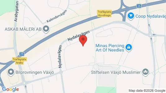 Apartments for rent i Växjö - kort over placeringen