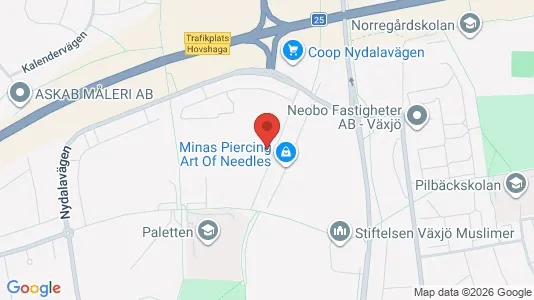 Apartments for rent i Växjö - kort over placeringen