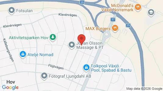 Apartments for rent i Växjö - kort over placeringen