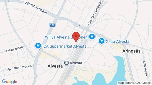 Apartments for rent i Alvesta - kort over placeringen