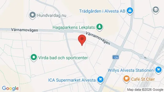 Apartments for rent i Alvesta - kort over placeringen
