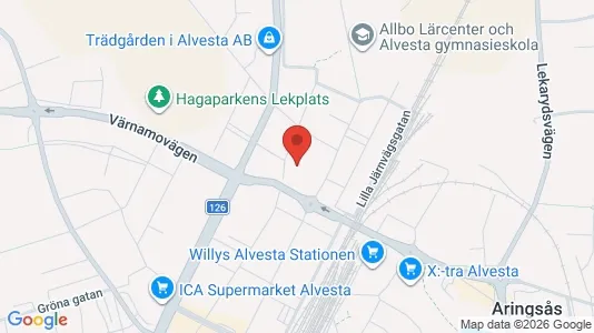 Apartments for rent i Alvesta - kort over placeringen