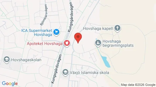 Apartments for rent i Växjö - kort over placeringen