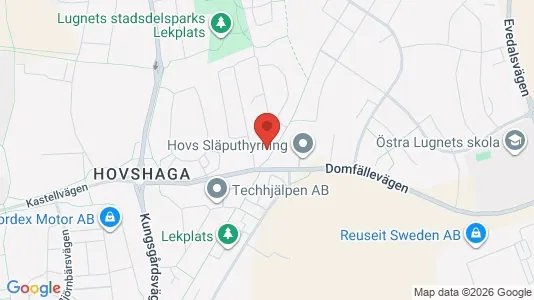 Apartments for rent i Växjö - kort over placeringen