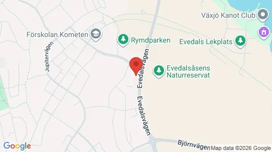 Apartments for rent i Växjö - kort over placeringen