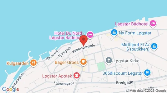 Apartments for rent i Løgstør - kort over placeringen