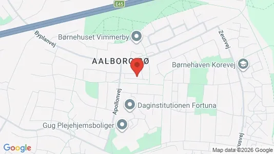 Apartments for rent i Aalborg SØ - kort over placeringen