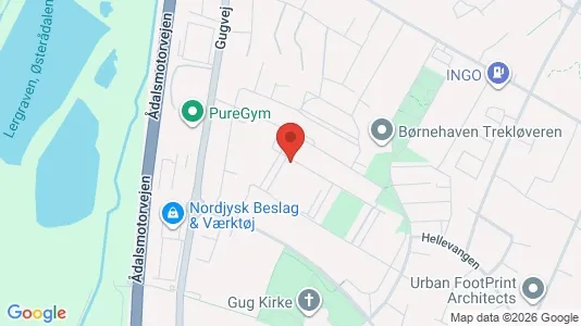 Apartments for rent i Aalborg SØ - kort over placeringen