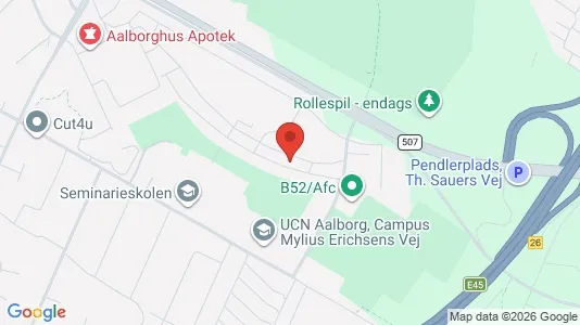 Apartments for rent i Aalborg Center - kort over placeringen