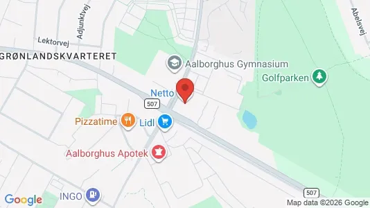 Apartments for rent i Aalborg Center - kort over placeringen