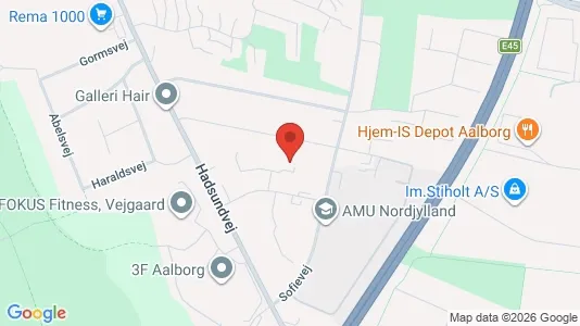 Apartments for rent i Aalborg Center - kort over placeringen