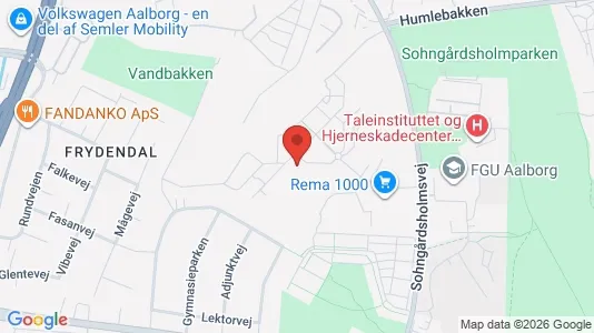 Apartments for rent i Aalborg Center - kort over placeringen
