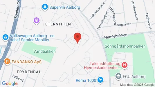 Apartments for rent i Aalborg Center - kort over placeringen
