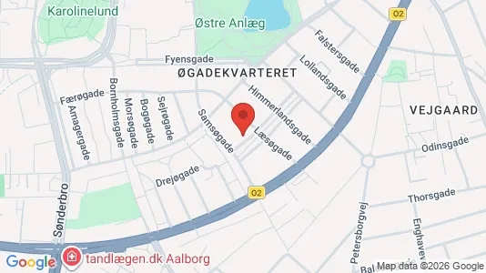 Apartments for rent i Aalborg Center - kort over placeringen