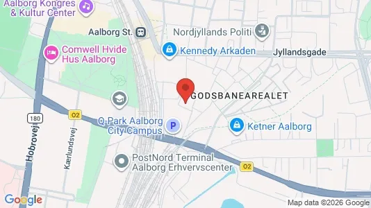 Apartments for rent i Aalborg Center - kort over placeringen