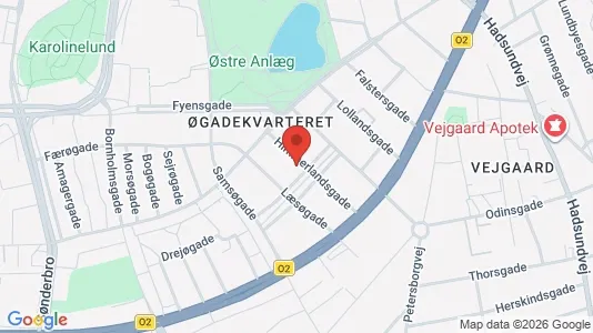 Apartments for rent i Aalborg Center - kort over placeringen