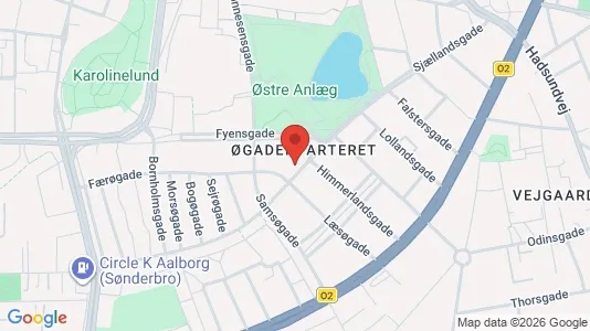 Apartments for rent i Aalborg Center - kort over placeringen
