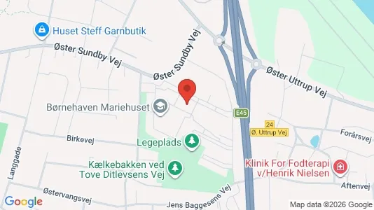 Apartments for rent i Aalborg Center - kort over placeringen