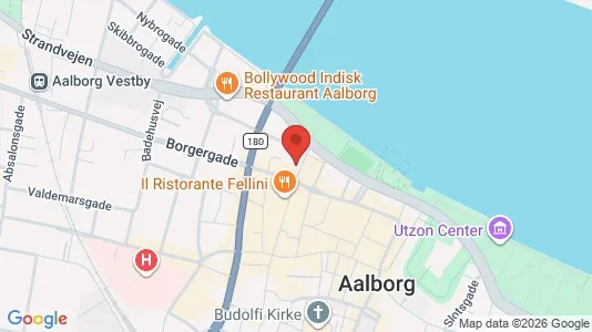 Rooms for rent i Aalborg Center - kort over placeringen