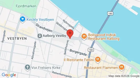 Apartments for rent i Aalborg Center - kort over placeringen