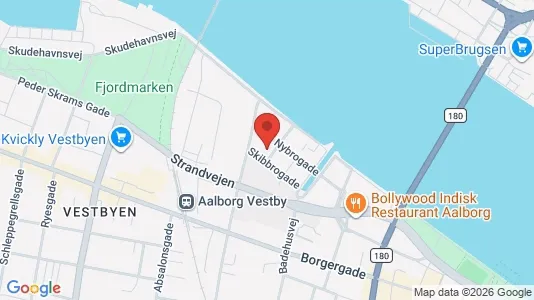 Apartments for rent i Aalborg Center - kort over placeringen