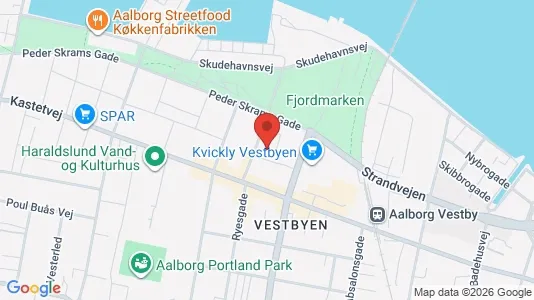 Apartments for rent i Aalborg Center - kort over placeringen