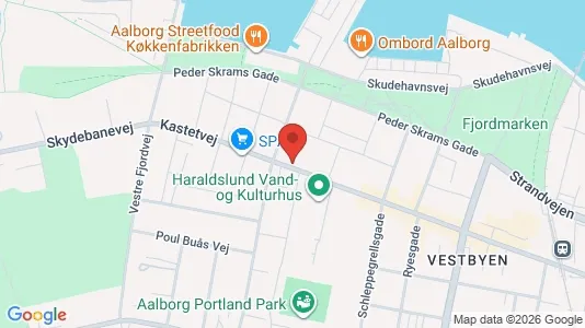 Apartments for rent i Aalborg Center - kort over placeringen