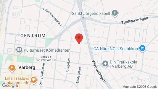 Apartments for rent i Varberg - kort over placeringen