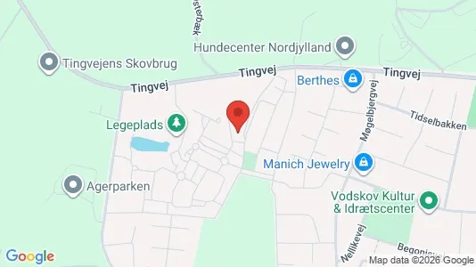Apartments for rent i Vodskov - kort over placeringen