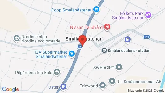 Apartments for rent i Gislaved - kort over placeringen