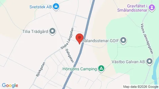 Apartments for rent i Gislaved - kort over placeringen