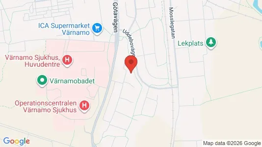 Apartments for rent i Värnamo - kort over placeringen