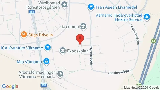 Apartments for rent i Värnamo - kort over placeringen