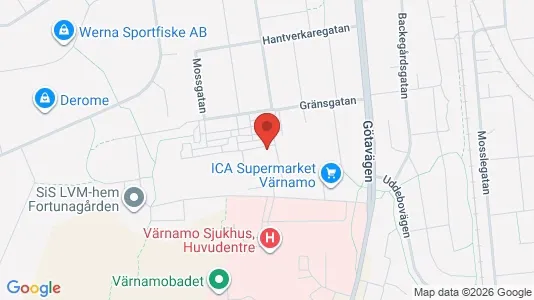Apartments for rent i Värnamo - kort over placeringen