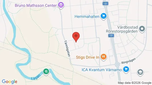 Apartments for rent i Värnamo - kort over placeringen