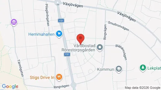 Apartments for rent i Värnamo - kort over placeringen