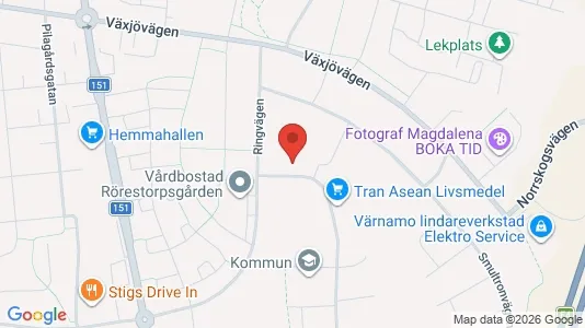 Apartments for rent i Värnamo - kort over placeringen